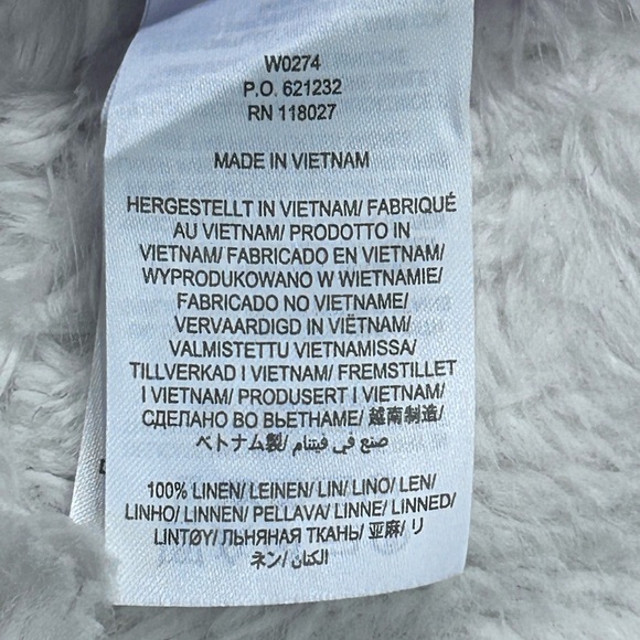 Boden Women’s Lilac 100% Linen Long Sleeve Shirt Chest Pockets Size 2R - Picture 9 of 12